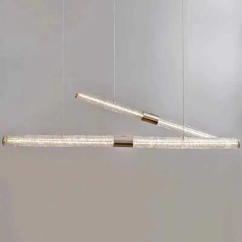 Suspension en bois design nordique moderne avec LED gradable