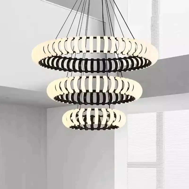Lampe Pendante Design Moderne LED Ronde Nordique Atmosphère Décorative