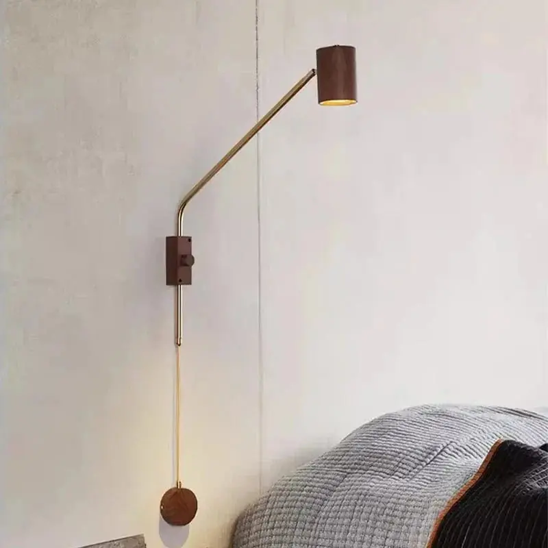 Applique Murale Vintage en Bois pour Hôtel et Café