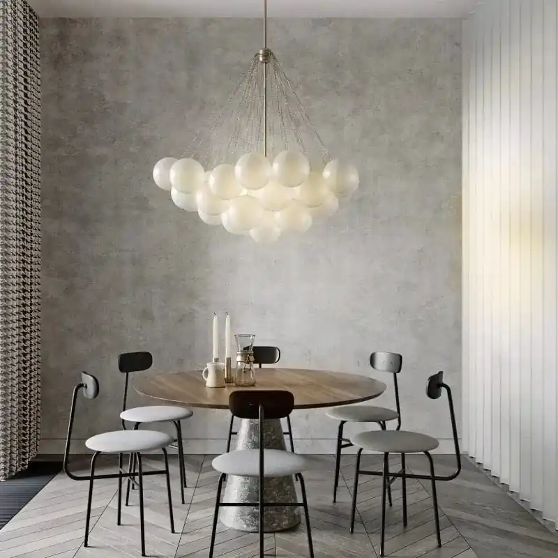 Lustre Boule de Verre Moderne LED Suspension Nordique Suspendu - Édition Lumière Design