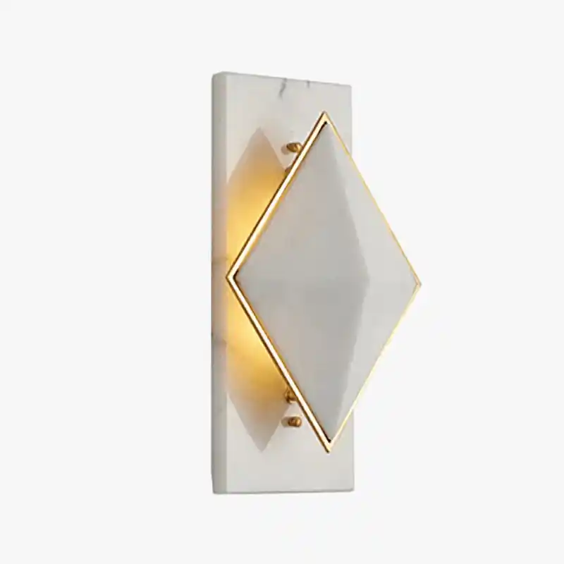 Applique murale en marbre style célèbre LED - Losange modernisé