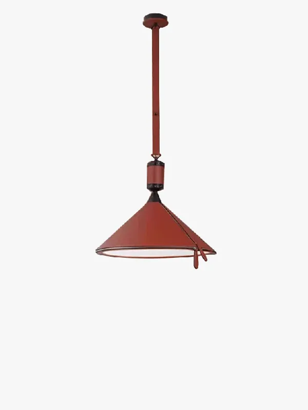 Lustre LED moderne avec ceinture en cuir pour une décoration intérieure sophistiquée