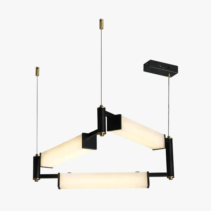 Plafonnier LED Suspendu Marbre Blanc - Design Moderne et Décoratif pour Villas