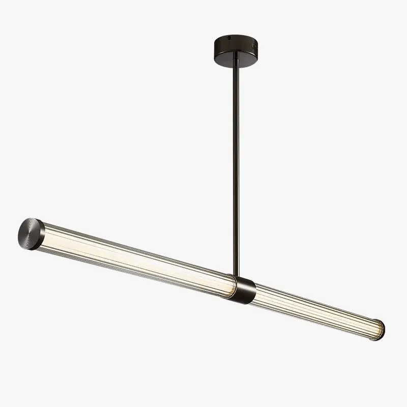 Lustre de Luxe Moderne en Verre de Cuivre Suspendu - Élégance Éclatante