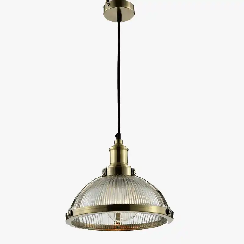 Vintage Loft Luminaires Suspendus en Verre avec Abat-Jour - Éclairage LED pour Salle à Manger et Bureau
