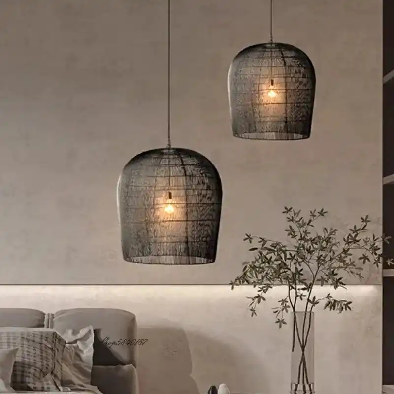 Suspension en rotin Wabi-sabi Chic