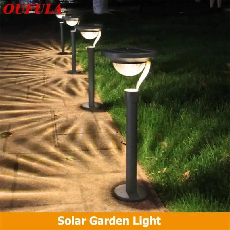 WPD - Lumière de pelouse solaire extérieure étanche pour maison de jardin Villa et paysage LED