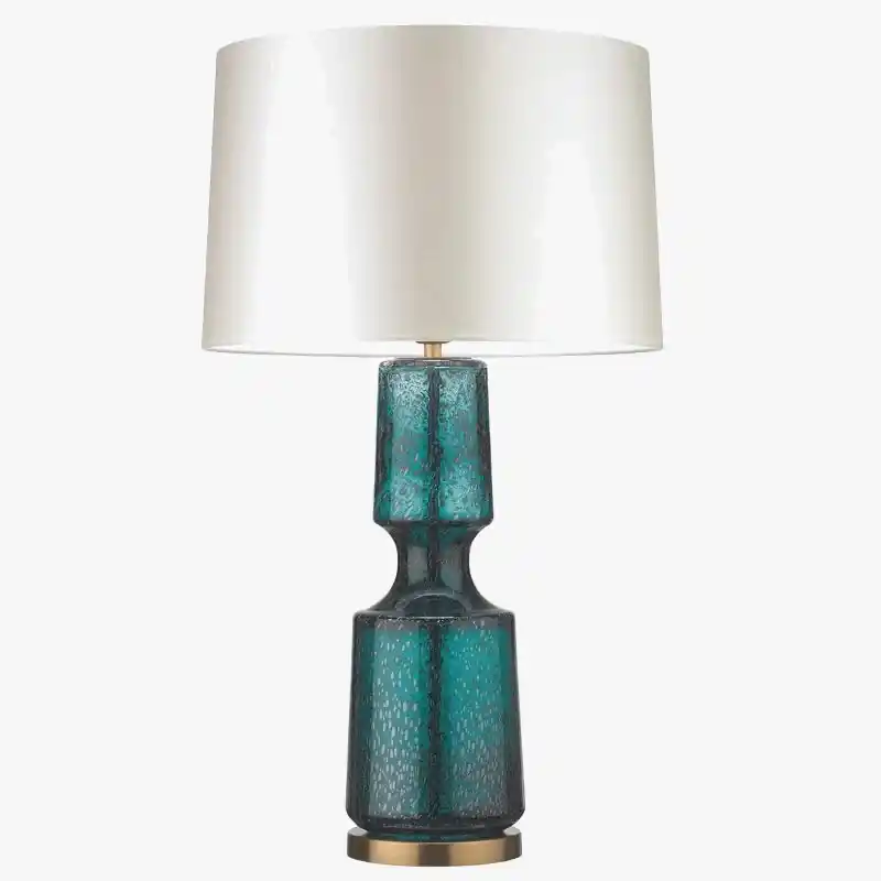 Lampe de table nordique rétro LED pour chevet et chambre, décoration en verre