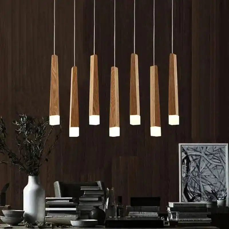 Suspension en bois contemporain