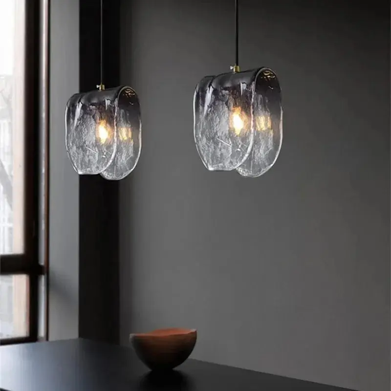 Suspension en verre dégradé contemporain