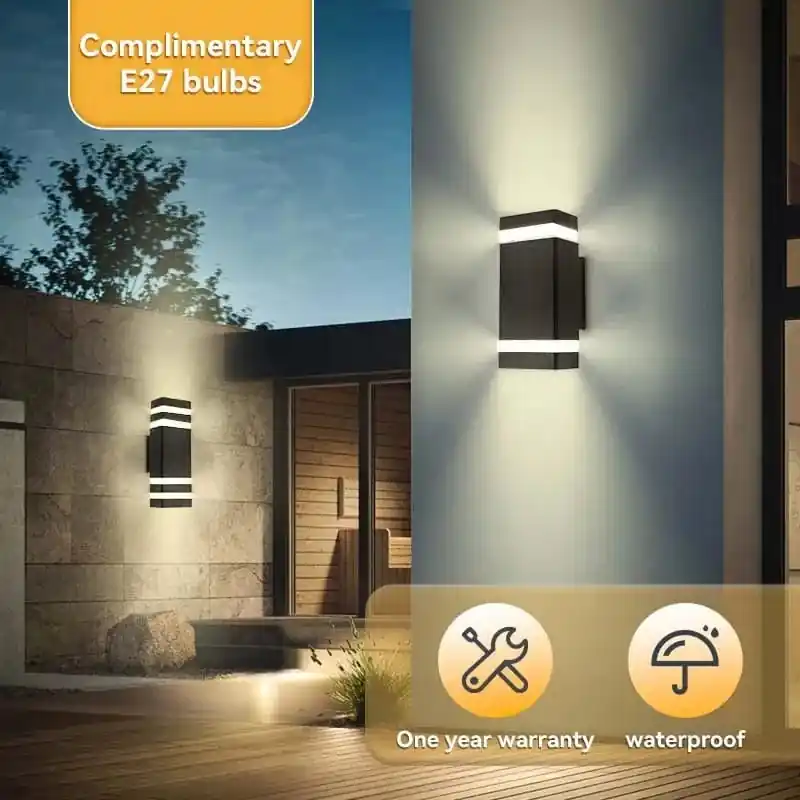 Applique murale LED pour extérieur : Éclairage décoratif pour maison et jardin