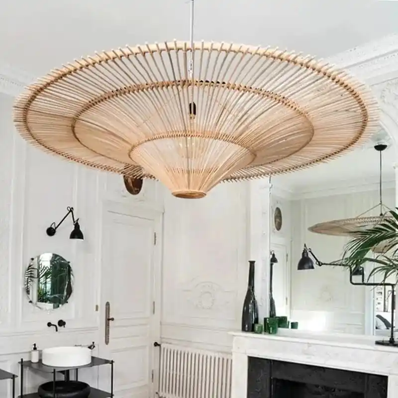 Suspension en rotin japonais Wabi Sabi Home
