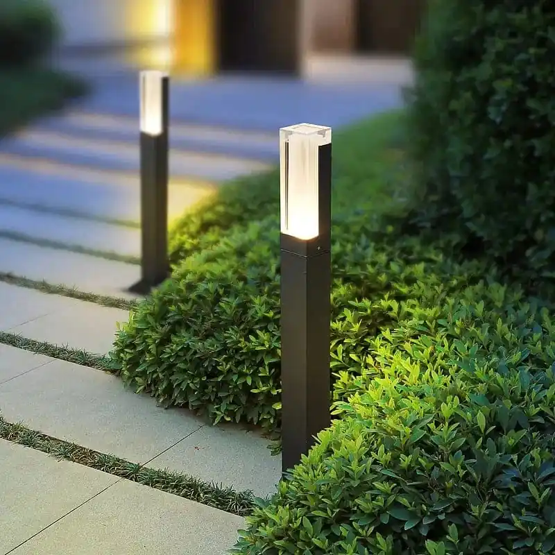 Lampe de jardin avancée LED étanche - Pilier lumineux en aluminium IP65 - Décor Villa