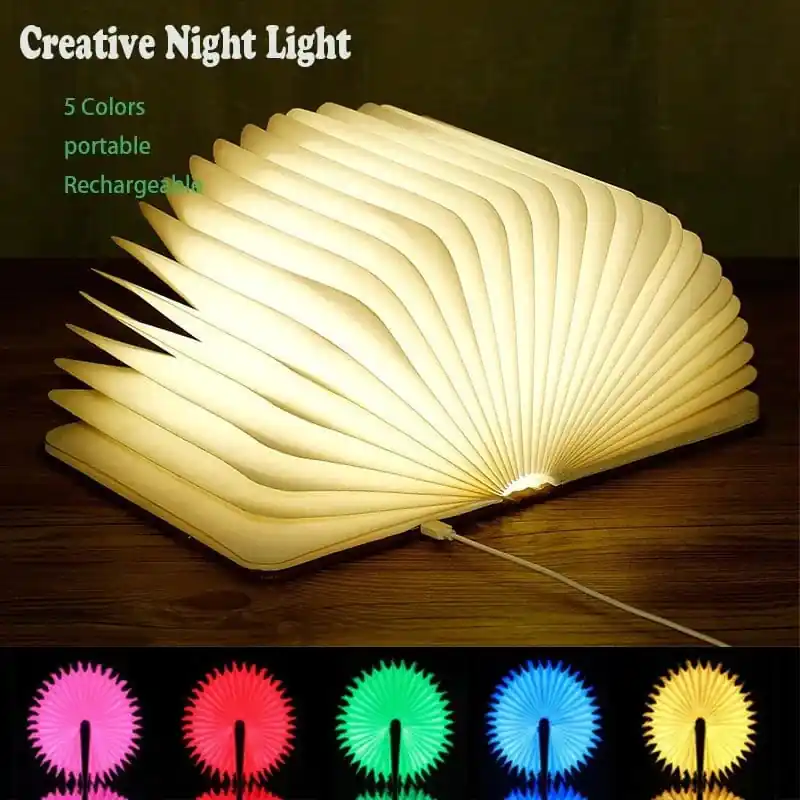 Lampe de livre pliante 3D LED - Techno LightFold