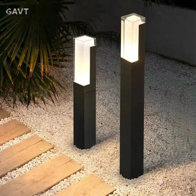 Lampes LED pour éclairage de jardin : Design paysage, IP65, étanche, AC85-265V
