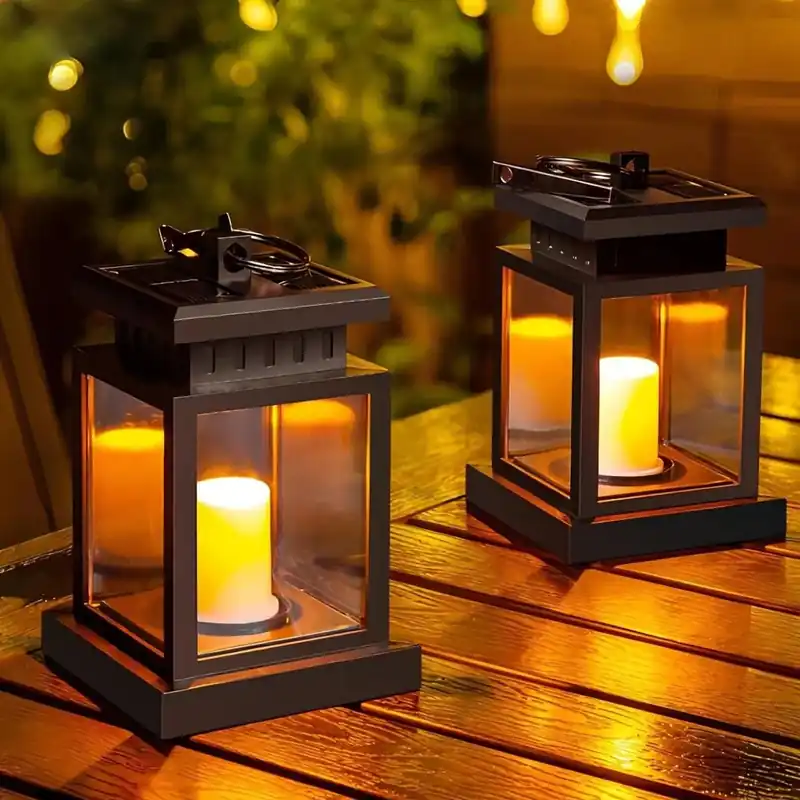 Lanterne Solaire LED pour le Jardin - Éclairage Extérieur Étanche