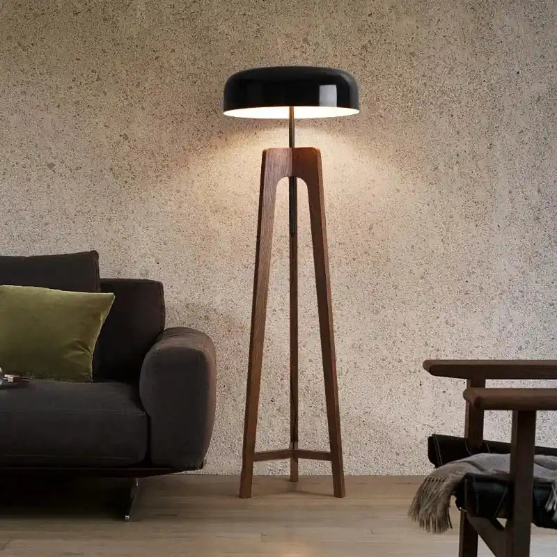 Pileo Porada - lampadaire classique en bois de luxe