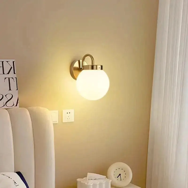 Applique murale LED rétro \\"Sphère Chromée\\"