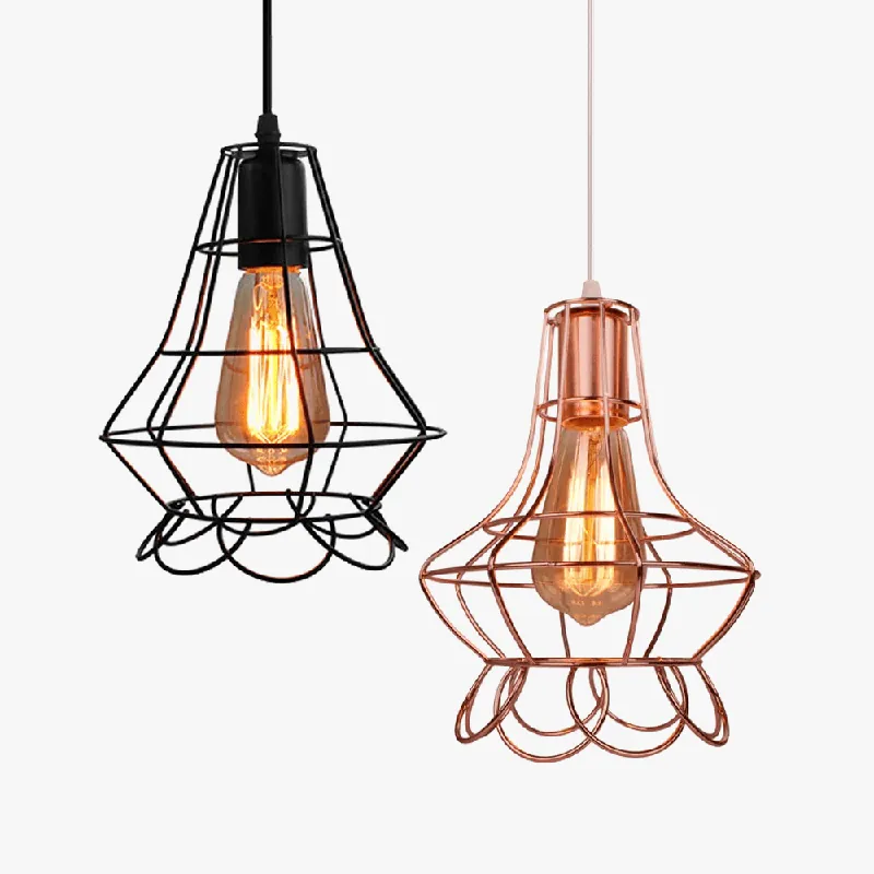 Luminaire Suspendu Vintage Industriel Loft - Éclairage LED pour Salon, Chambre, Cuisine