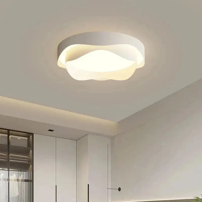 Plafonnier Lustre LED Blanc pour Salon Cuisine - Luminaire Intérieur de Cuisine