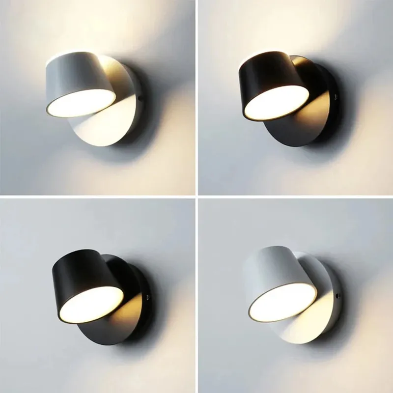 Nordique Moderne - Applique Murale LED Réglable à 360° pour Allée, Salon, Hôtel et Chambre
