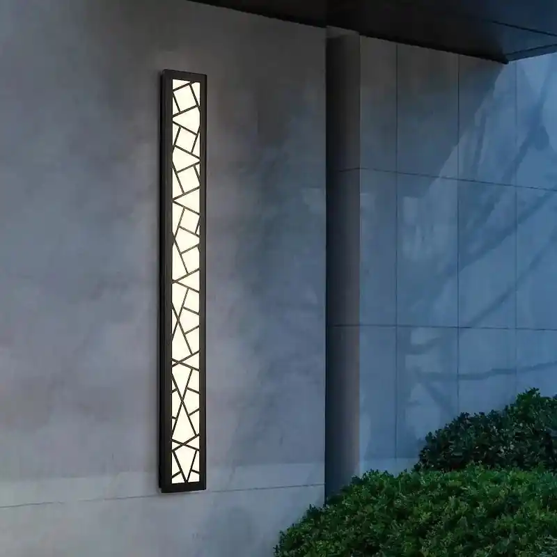 Applique murale LED étanche pour jardin et porche - aluminium - Luminaire d'extérieur