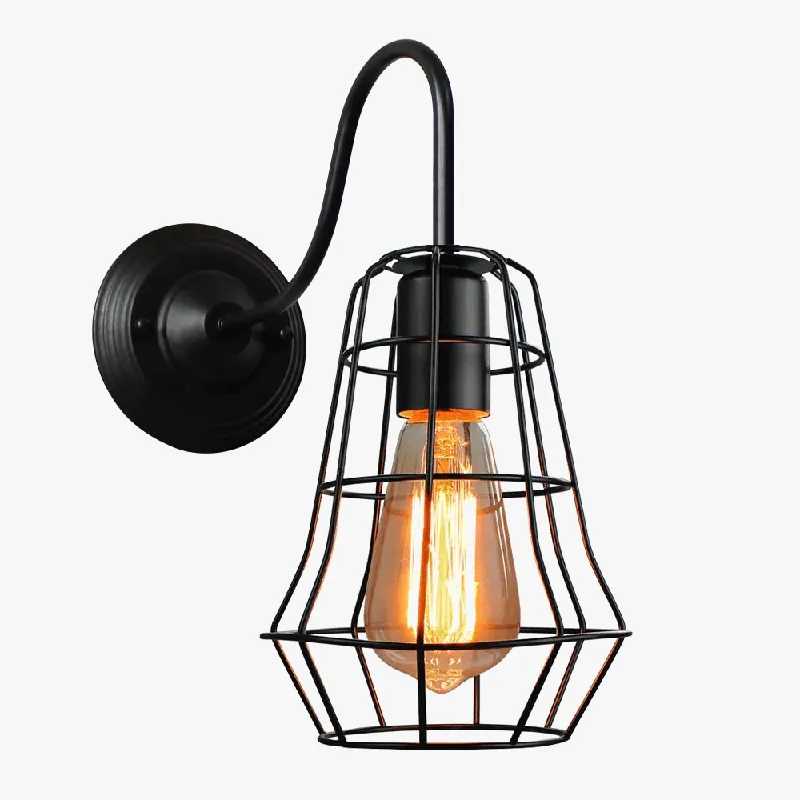 Rétro Loft Applique Vintage Murale Luminaire LED Lampe De Chevet Industriel - Idéal pour la Maison, Bar, Salon ou Chambre