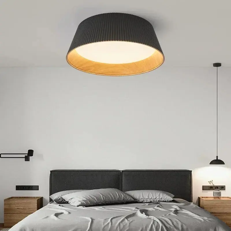 Suspension LED au plafond en Bois Naturel