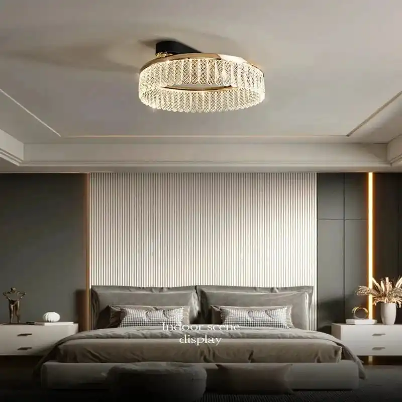 Nouveau lustre rond LED de luxe pour la décoration intérieure