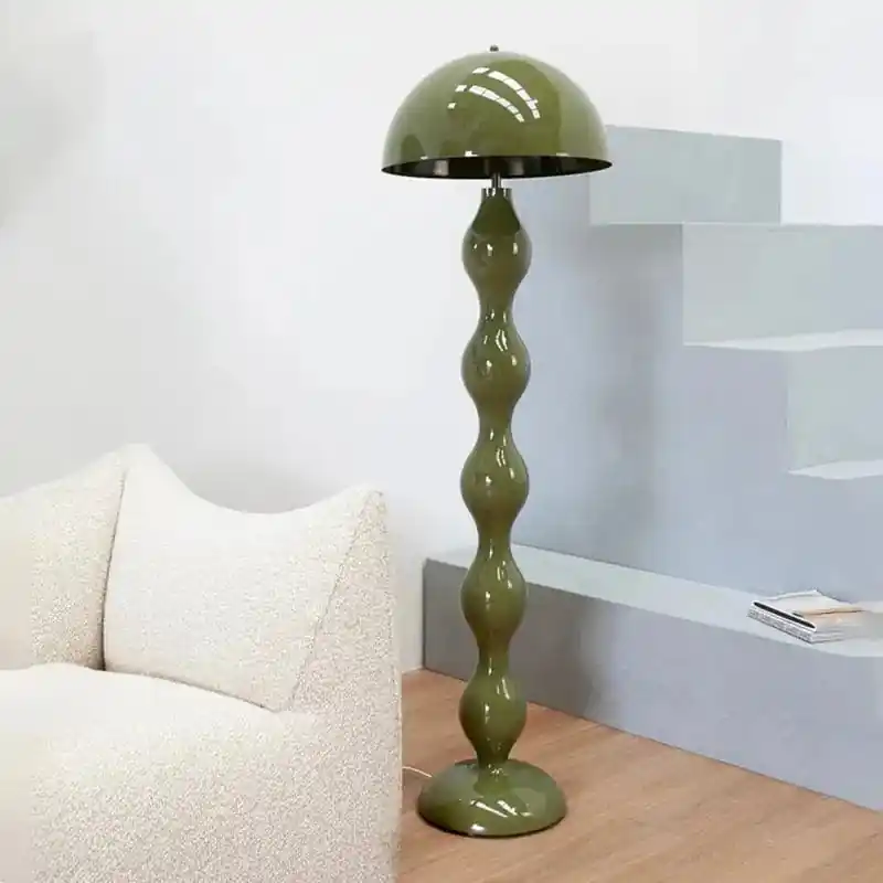 Lampe de style nordique minimaliste Wabi Sabi Crème LED pour salon et chambre