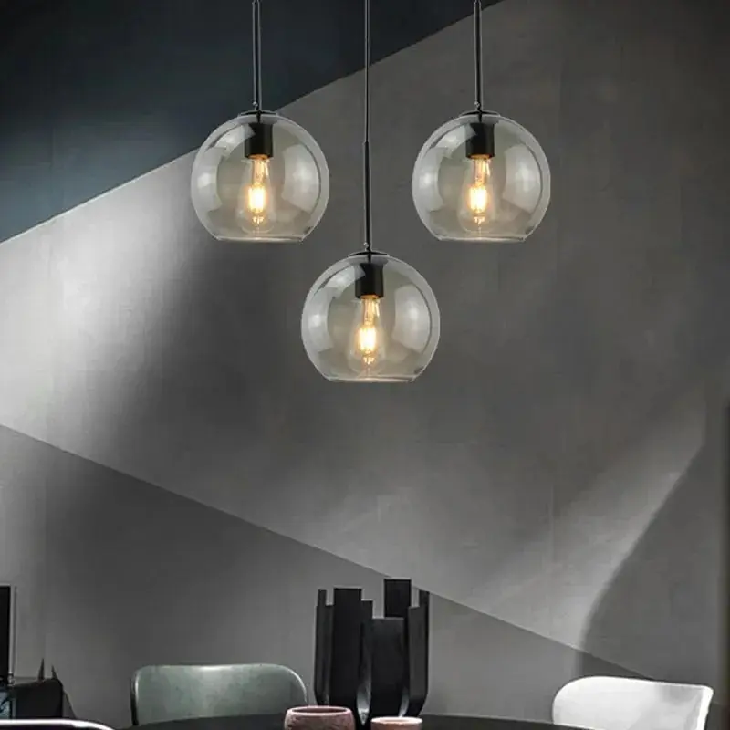 Suspension en verre vintage