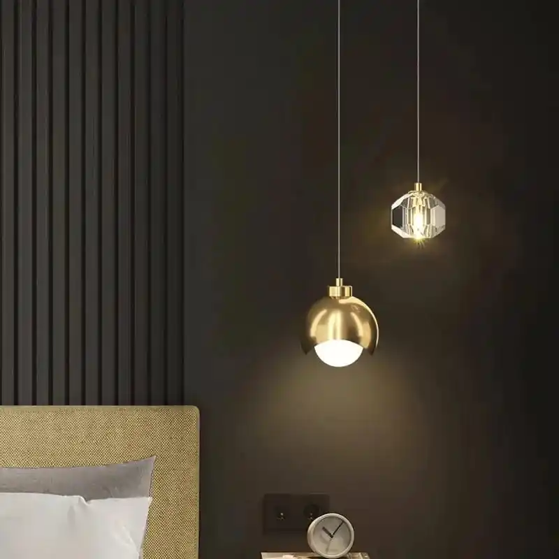 Lustre LED en cristal de luxe nordique - Éclat Brillant