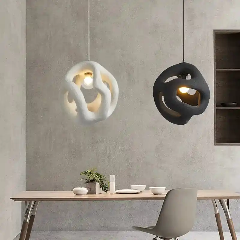 Luminaire Suspendu Scandinave Wabi-Sabi à LED pour Restaurant et Bar