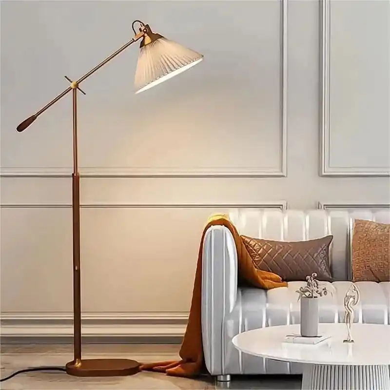 Lampadaire nordique en bois massif de qualité supérieure