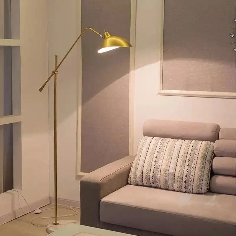 Lampadaire nordique Minimaliste Doré