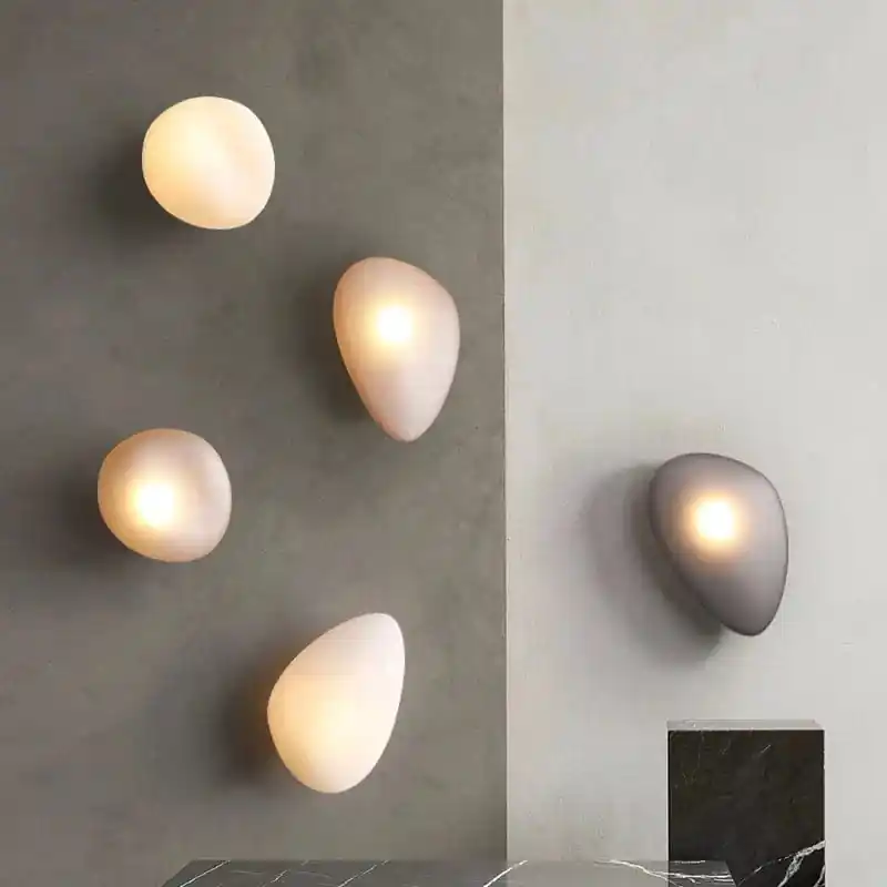 Applique murale LED en galets - Collection Scandinave