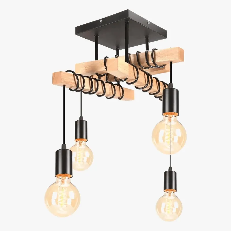 Luminaire suspendu Vintage Industriel pour Cuisine Loft et Restaurant