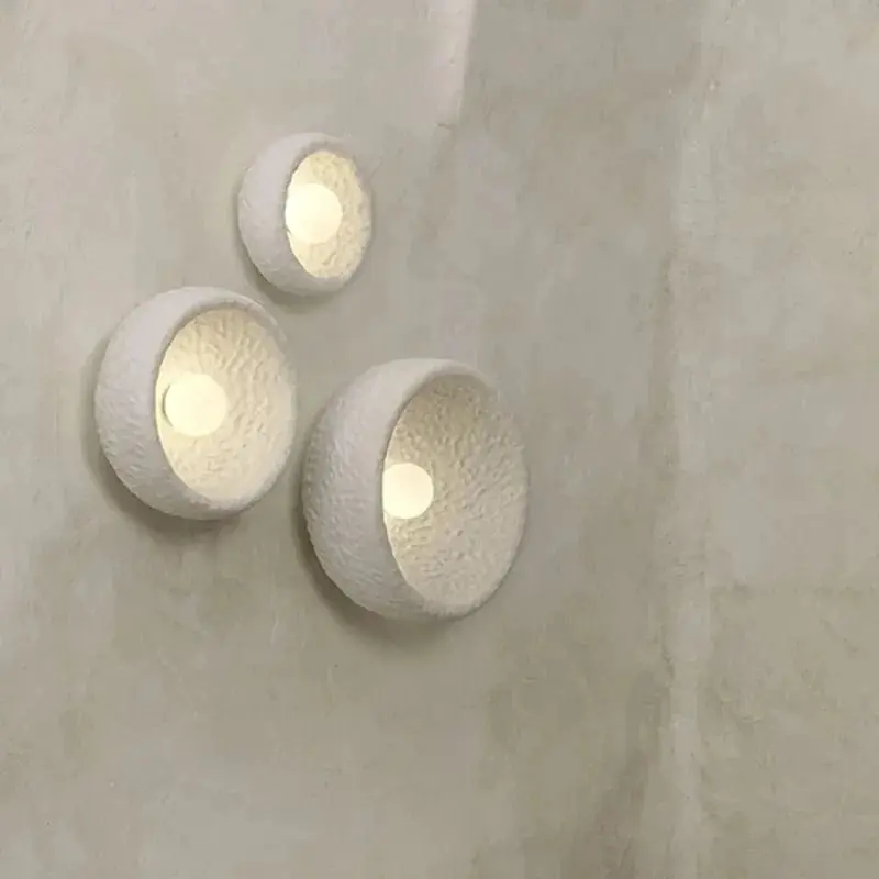 Wabi Sabi - Applique Murale LED Vintage en Résine et Verre