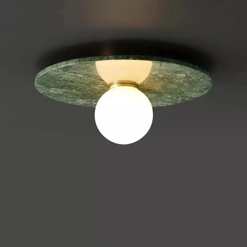 Lampe Plafonnier en marbre nordique pour la décoration intérieure de salon et chambre
