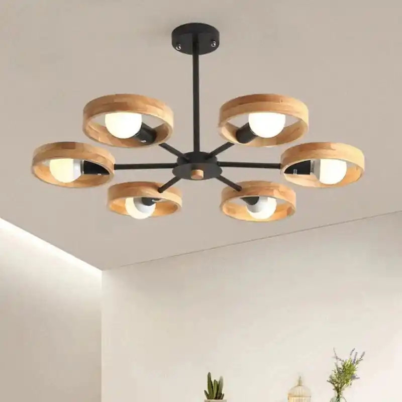 Suspension luminaire en bois nordique