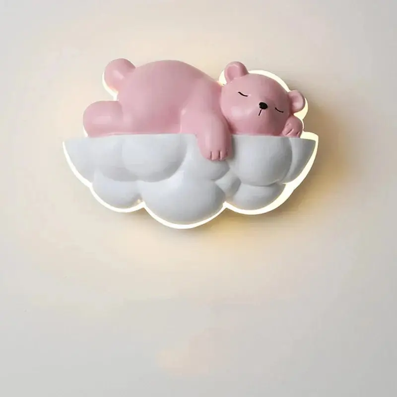 Lampe de nuit Ours Polaire - Dessin Animé Enfants - Télécommande et Gradation - Chambre d'Enfant - Princesse