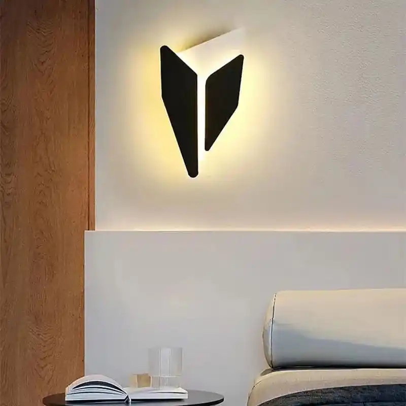 Applique murale LED moderne Spin - Blanc\\/Noir
