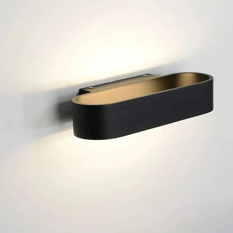 Applique murale moderne LED AU200 - Aluminium pour chambre, salon, couloir