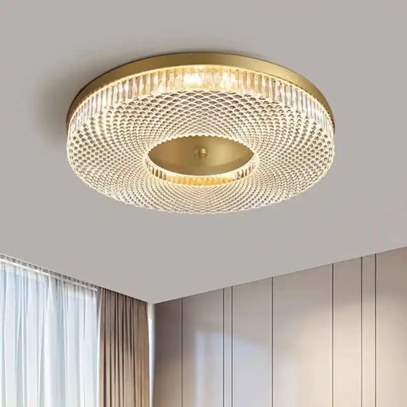 Plafonnier Led de luxe en acrylique rond