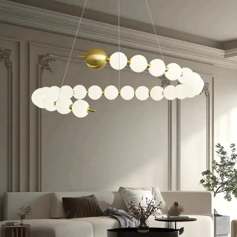 Lustre LED de Luxe Moderne pour Un Éclairage Intérieur Suspendu