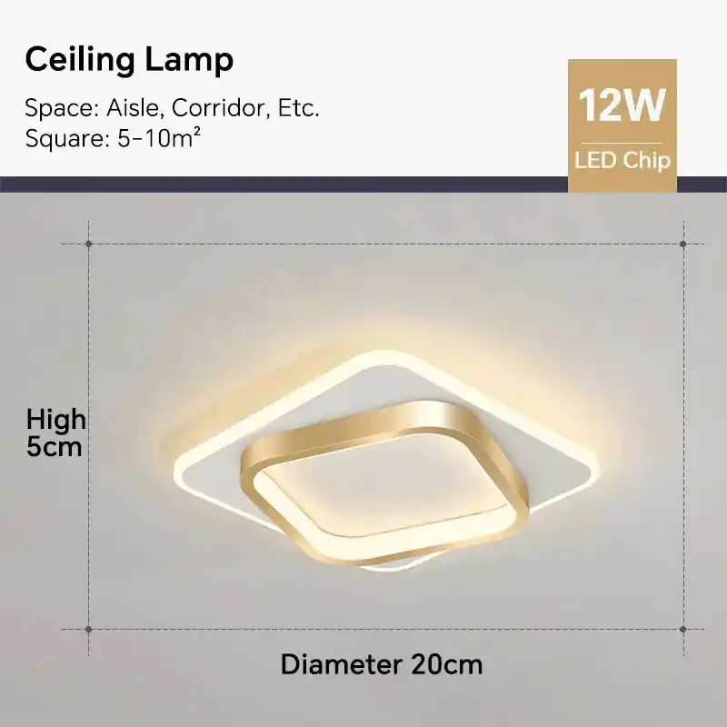 Lustre LED Moderne Pour Allée, Escaliers et Chambre