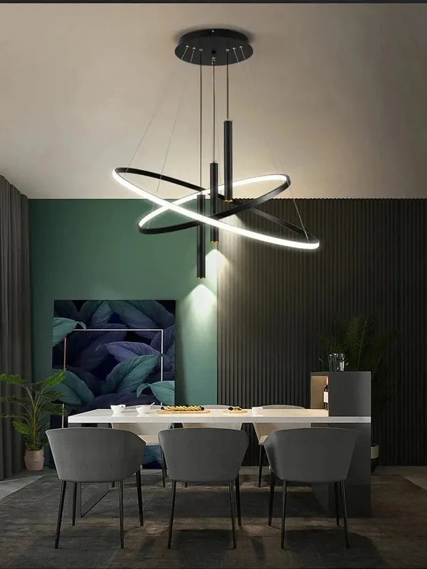 Lustres LED modernes pour salon salle à manger cuisine : Suspension lumineuse pour un éclairage intérieur élégant