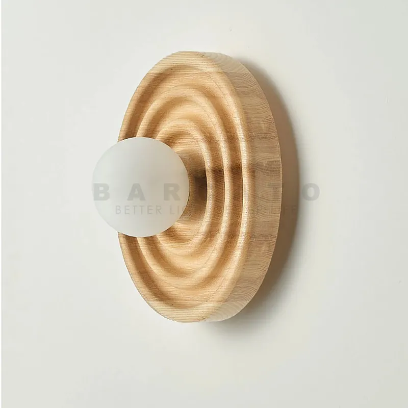 Applique murale en bois nordique pour chevet, étude, hôtel : lampe G9 AC90-260V