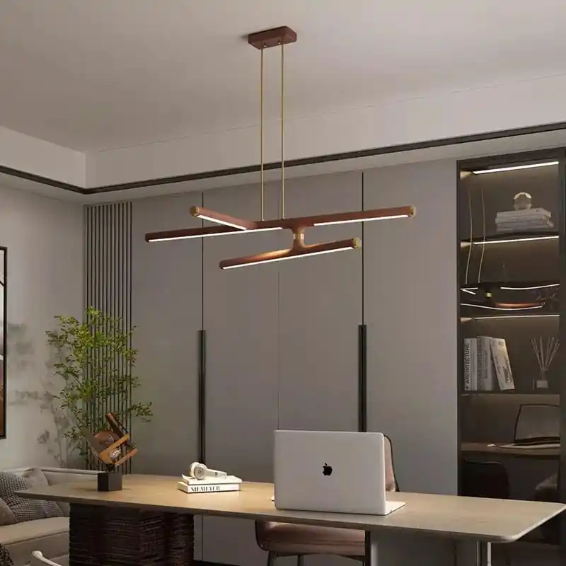 Éclairage de salon Nordique Créatif en Cuivre - Lumière LED Moderne de Luxe