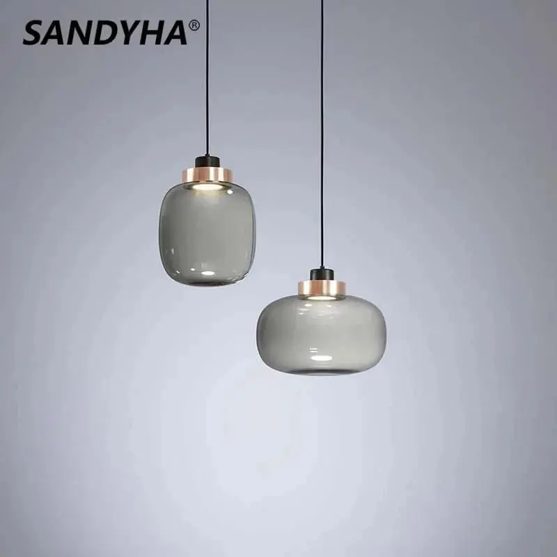 Lampadaire LED nordique moderne pour salon et chambre - Suspension de plafond